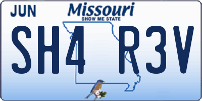 MO license plate SH4R3V