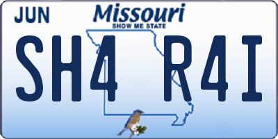 MO license plate SH4R4I