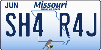 MO license plate SH4R4J