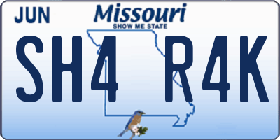 MO license plate SH4R4K