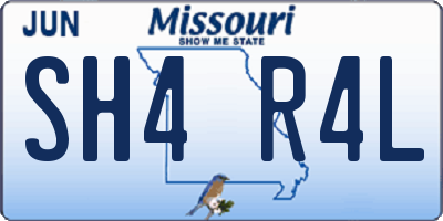 MO license plate SH4R4L