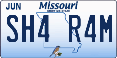 MO license plate SH4R4M
