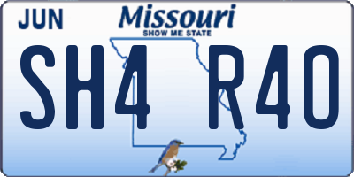 MO license plate SH4R4O