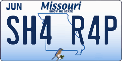 MO license plate SH4R4P