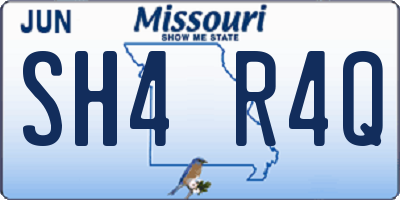 MO license plate SH4R4Q