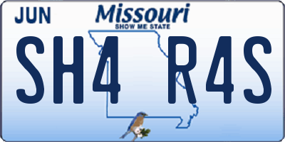 MO license plate SH4R4S