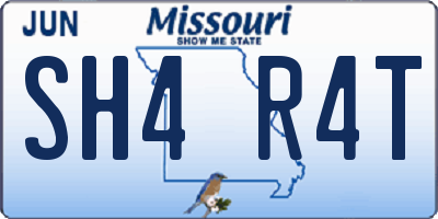 MO license plate SH4R4T