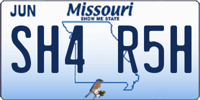 MO license plate SH4R5H