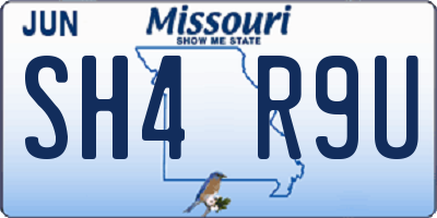 MO license plate SH4R9U