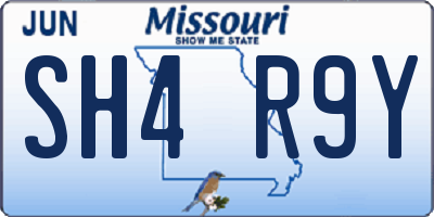 MO license plate SH4R9Y