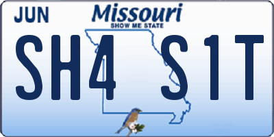 MO license plate SH4S1T