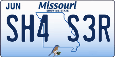 MO license plate SH4S3R
