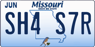 MO license plate SH4S7R
