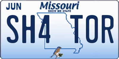MO license plate SH4T0R