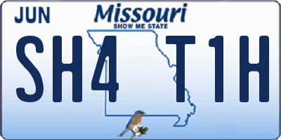 MO license plate SH4T1H