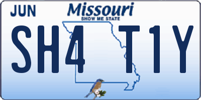 MO license plate SH4T1Y