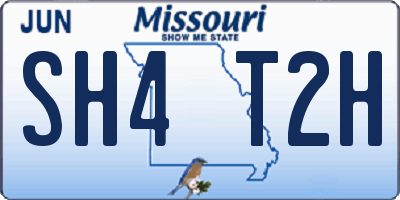 MO license plate SH4T2H