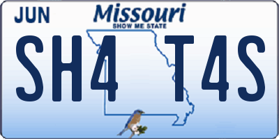 MO license plate SH4T4S