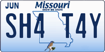 MO license plate SH4T4Y