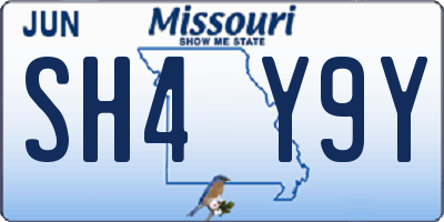 MO license plate SH4Y9Y
