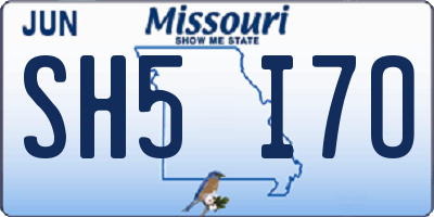 MO license plate SH5I7O