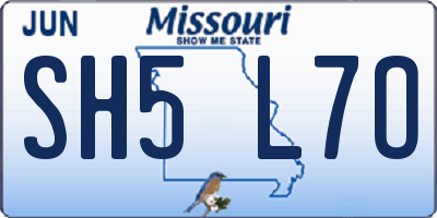 MO license plate SH5L7O