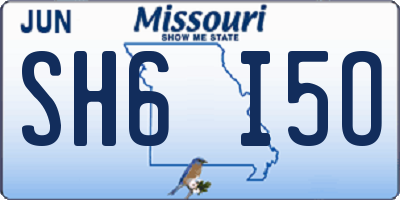 MO license plate SH6I5O