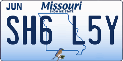 MO license plate SH6L5Y