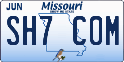 MO license plate SH7C0M