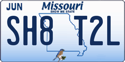 MO license plate SH8T2L