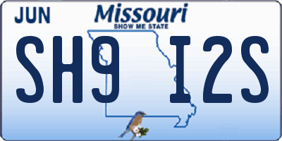 MO license plate SH9I2S