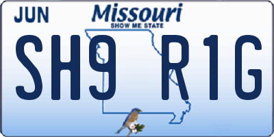 MO license plate SH9R1G
