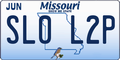 MO license plate SL0L2P