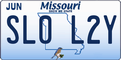MO license plate SL0L2Y