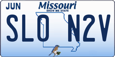 MO license plate SL0N2V