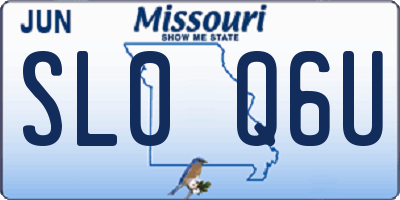 MO license plate SL0Q6U