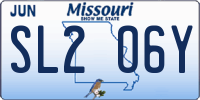 MO license plate SL2O6Y