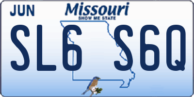 MO license plate SL6S6Q