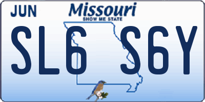 MO license plate SL6S6Y