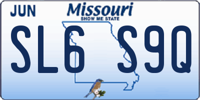 MO license plate SL6S9Q