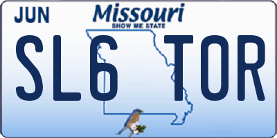 MO license plate SL6T0R