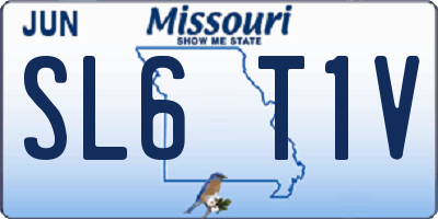 MO license plate SL6T1V