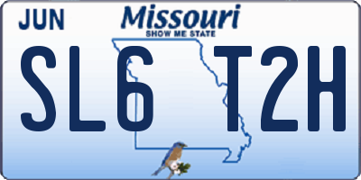 MO license plate SL6T2H