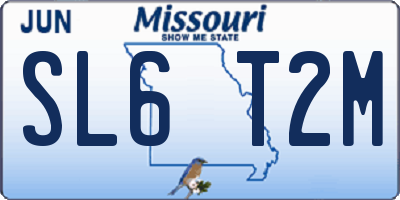 MO license plate SL6T2M