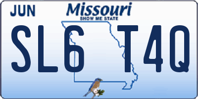 MO license plate SL6T4Q
