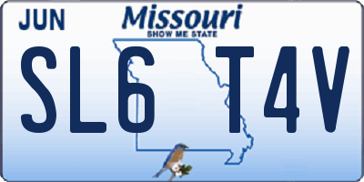 MO license plate SL6T4V