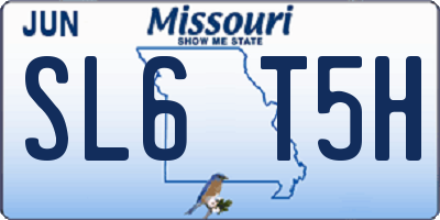 MO license plate SL6T5H