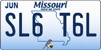 MO license plate SL6T6L