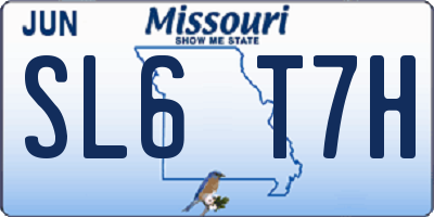 MO license plate SL6T7H