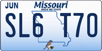 MO license plate SL6T7O